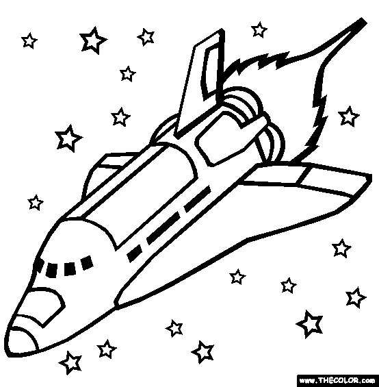 Dessin #16604 - dessin de navette spatiale a imprimer