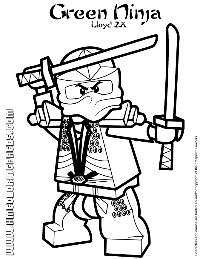 Coloriage ninjago gratuit - dessin a imprimer #38