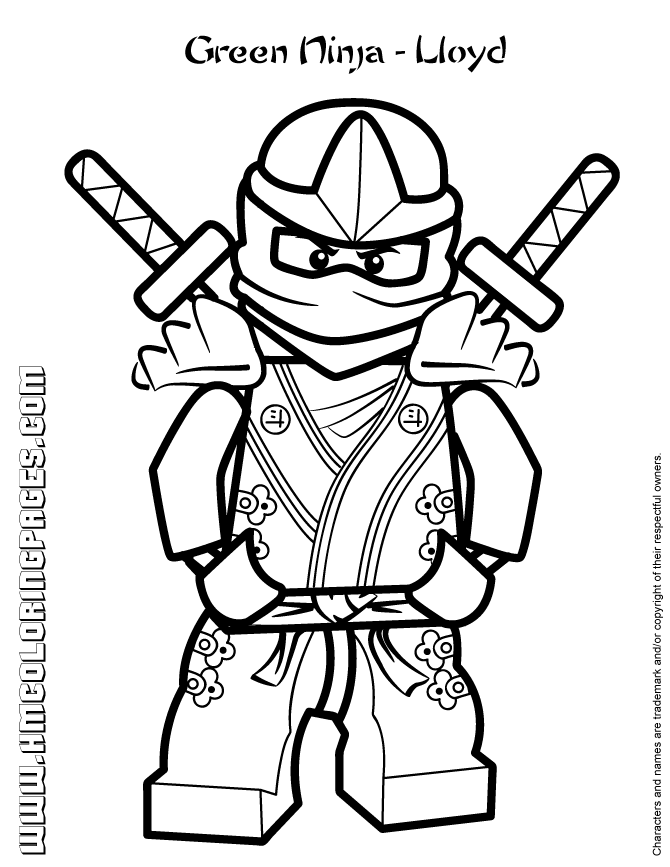 Coloriage ninjago gratuit - dessin a imprimer #40