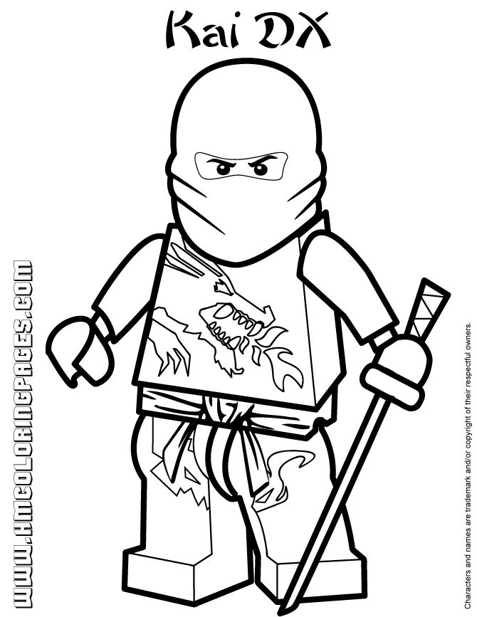 Coloriage ninjago gratuit - dessin a imprimer #82