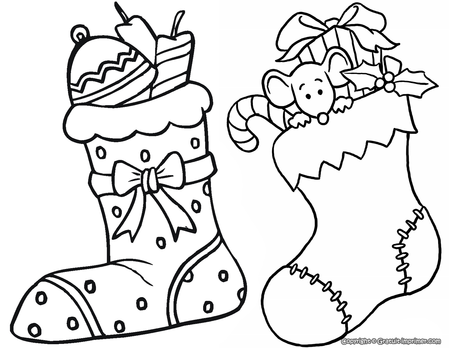 coloriage de noel gratuit a imprimer - Coloriage Noël sur Hugolescargot 