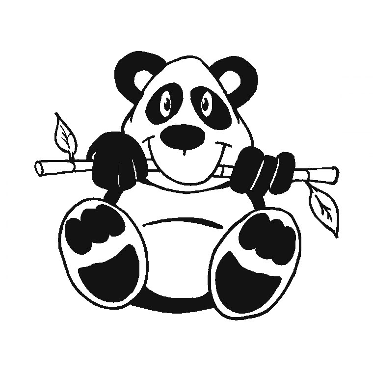 Dessin #13503 - Dessin de pandas a imprimer