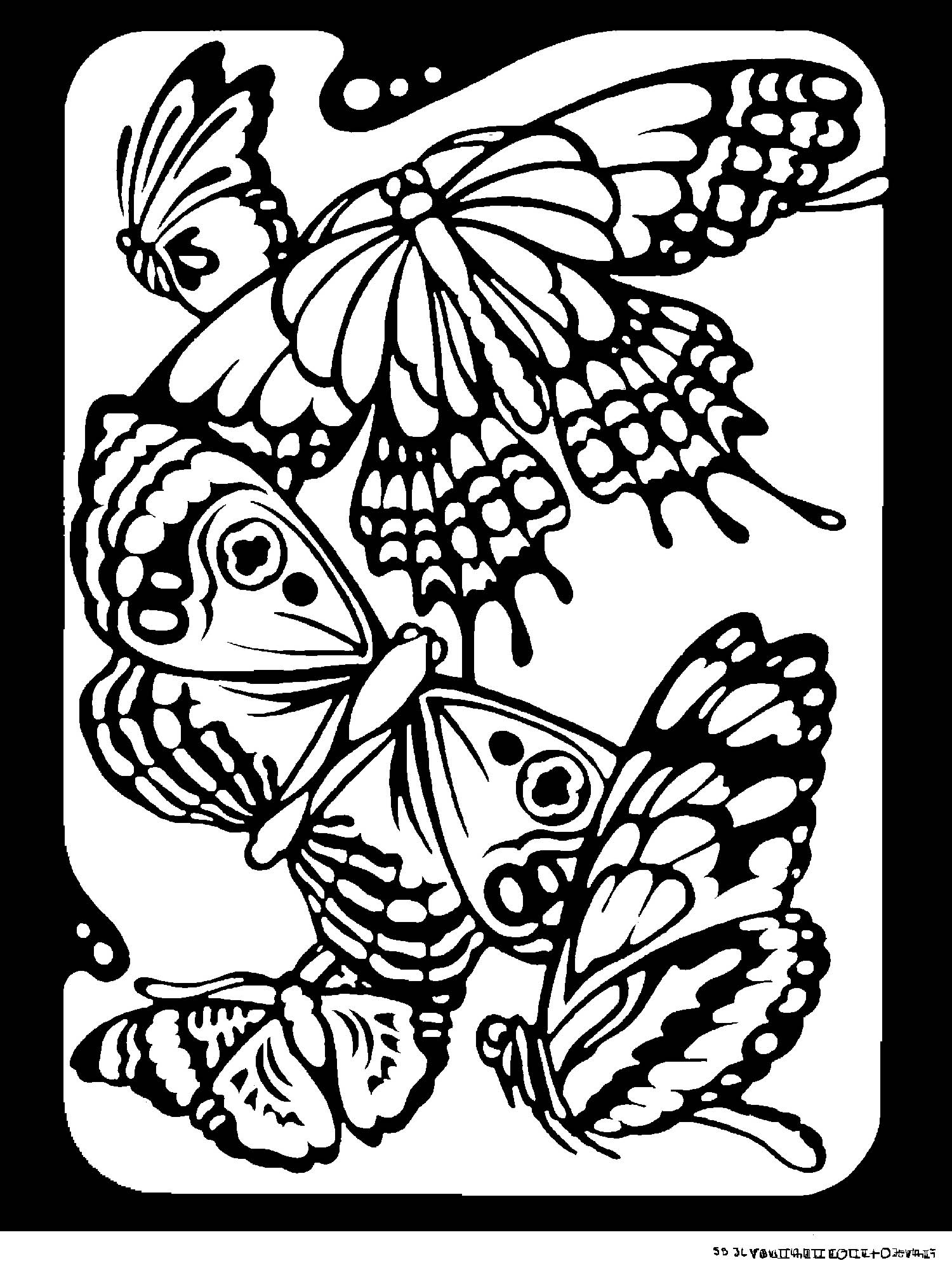 110 Dessins De Coloriage Papillon à Imprimer Sur Page 8