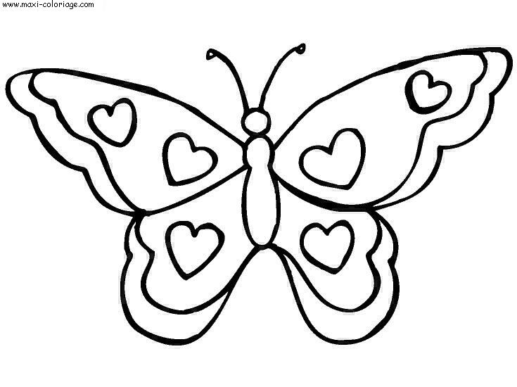 coloriage papillon à imprimer gratuit - Coloriages Papillons Papillons 1 à colorier Allofamille