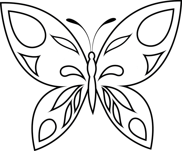 Image de papillon a imprimer et colorier