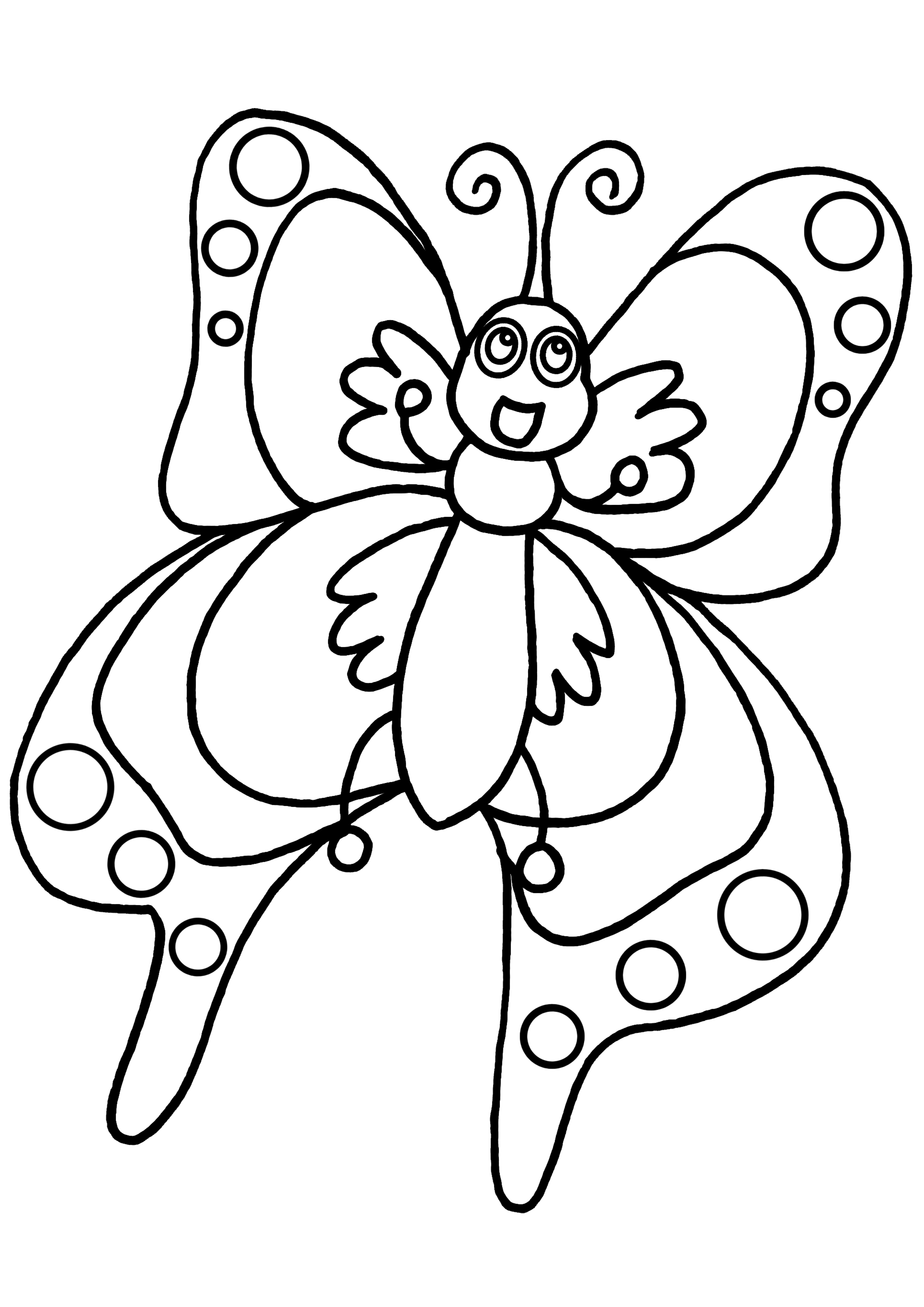 110 dessins de coloriage papillon à imprimer sur LaGuerche.com  Page 11