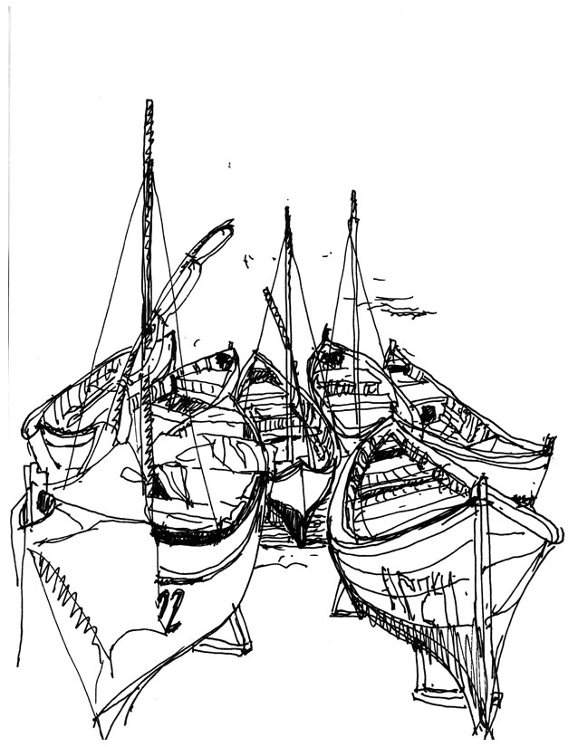 Dessin #15389 - Un beau dessin de pêcheur a imprimer et colorier