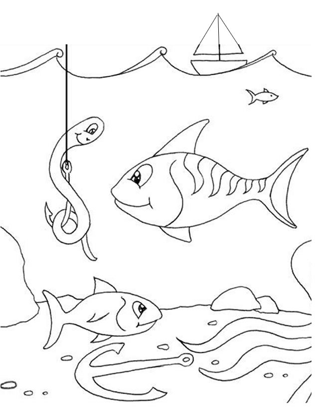 Dessin #15393 - dessin de pêcheur
