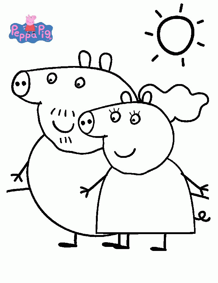 Coloriage peppa pig gratuit - dessin a imprimer #140