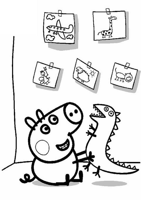 Coloriage peppa pig gratuit - dessin a imprimer #144