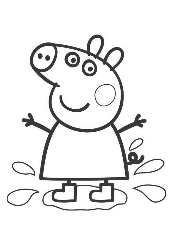 Coloriage peppa pig gratuit - dessin a imprimer #17