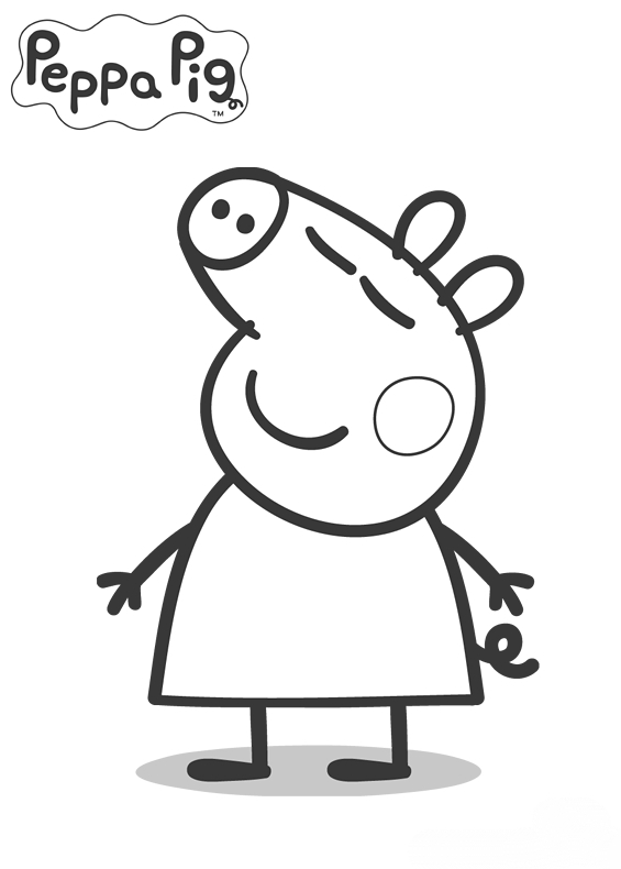 Coloriage peppa pig gratuit - dessin a imprimer #183