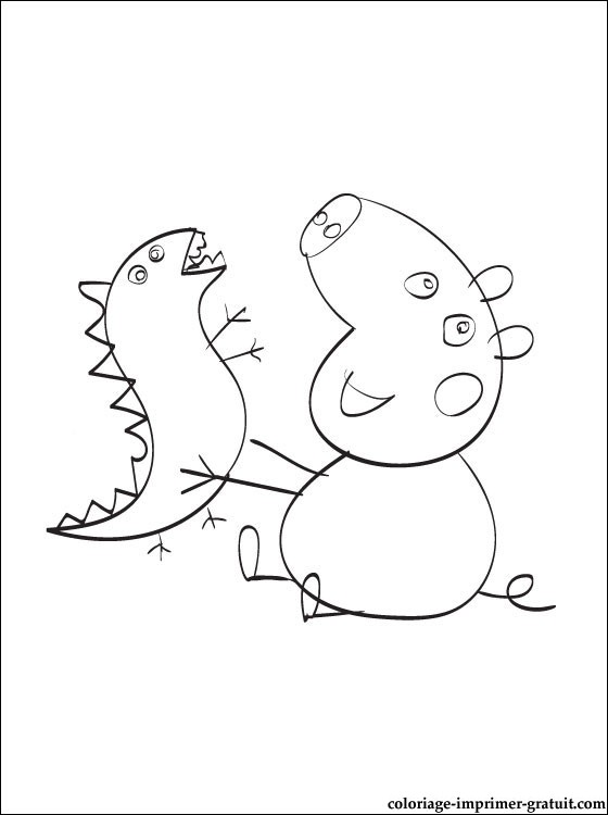 Coloriage peppa pig gratuit - dessin a imprimer #233