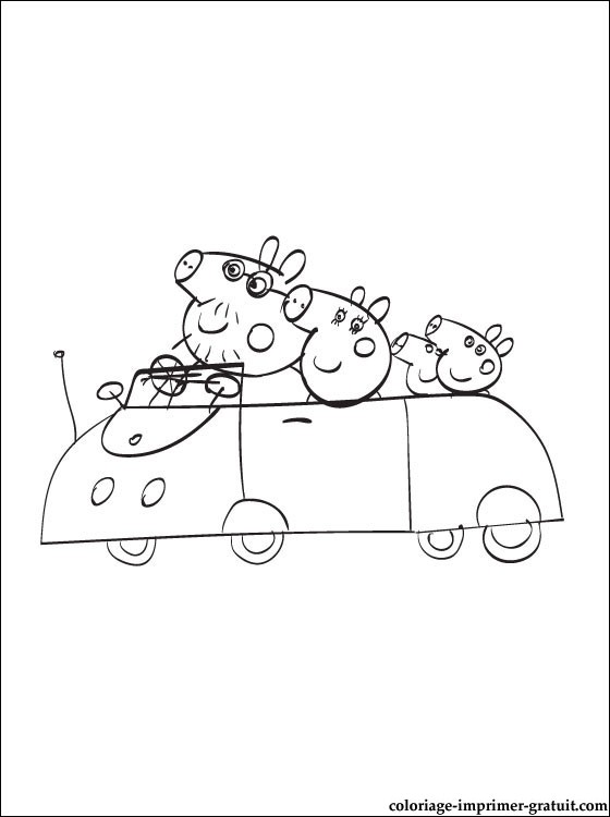 Coloriage peppa pig gratuit - dessin a imprimer #26