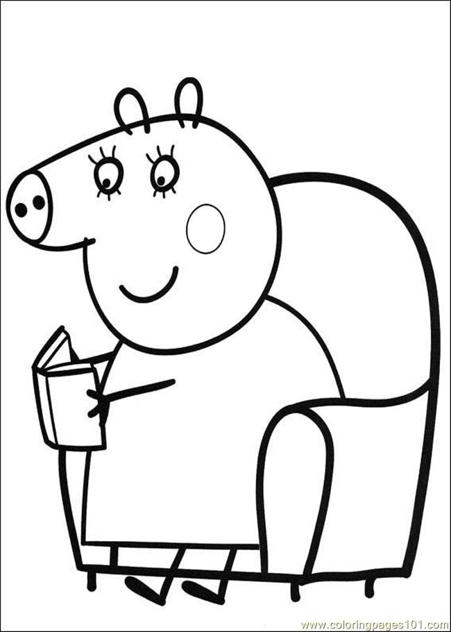 Coloriage peppa pig gratuit - dessin a imprimer #282