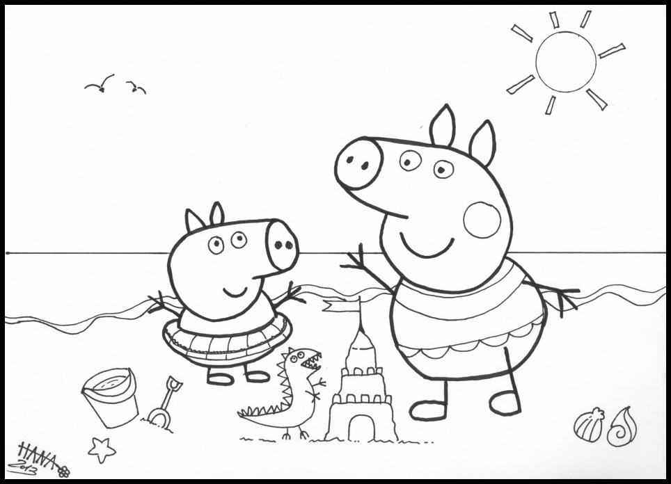 Coloriage peppa pig gratuit - dessin a imprimer #48