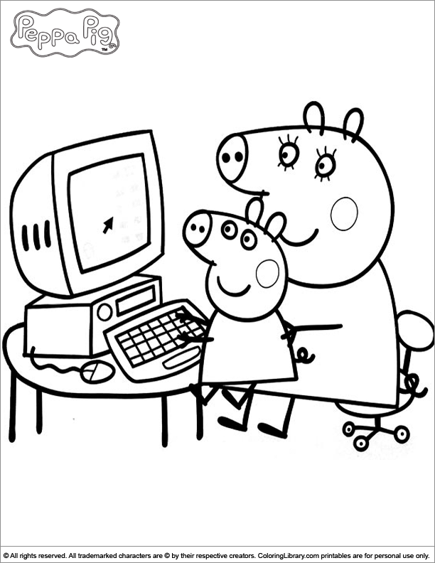 Coloriage peppa pig gratuit - dessin a imprimer #75
