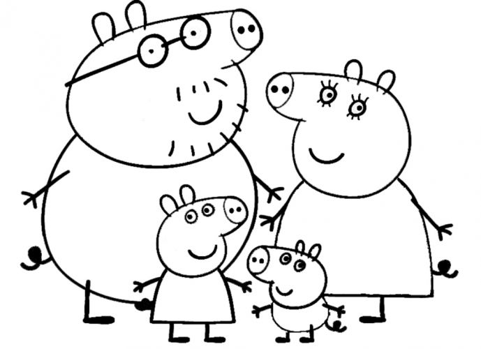Coloriage peppa pig gratuit - dessin a imprimer #86