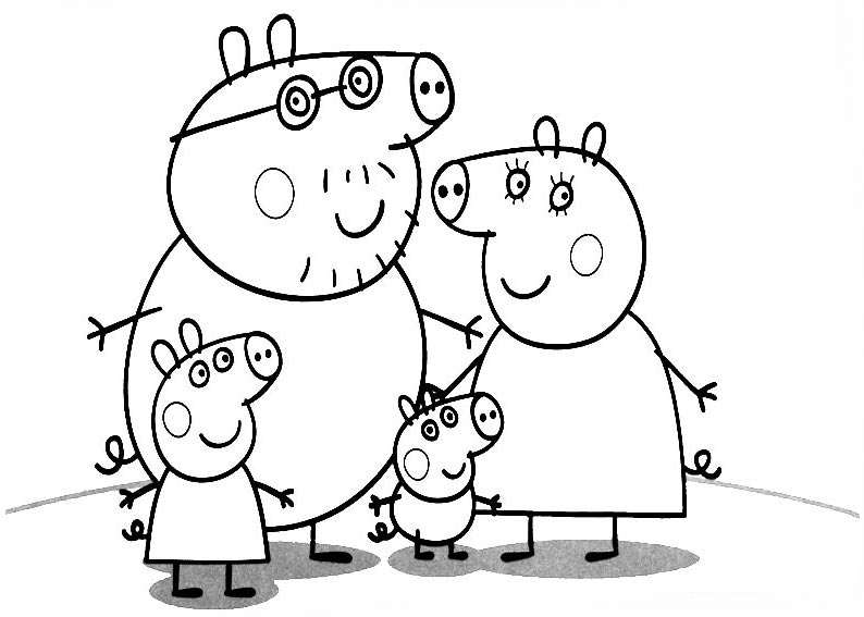 Coloriage peppa pig gratuit - dessin a imprimer #87