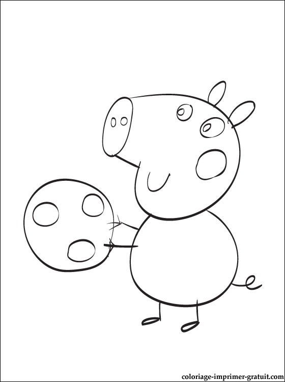 Coloriage peppa pig gratuit - dessin a imprimer #94