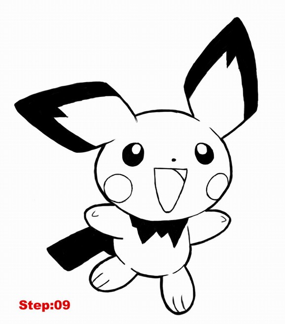 Coloriage pikachu gratuit - dessin a imprimer #146