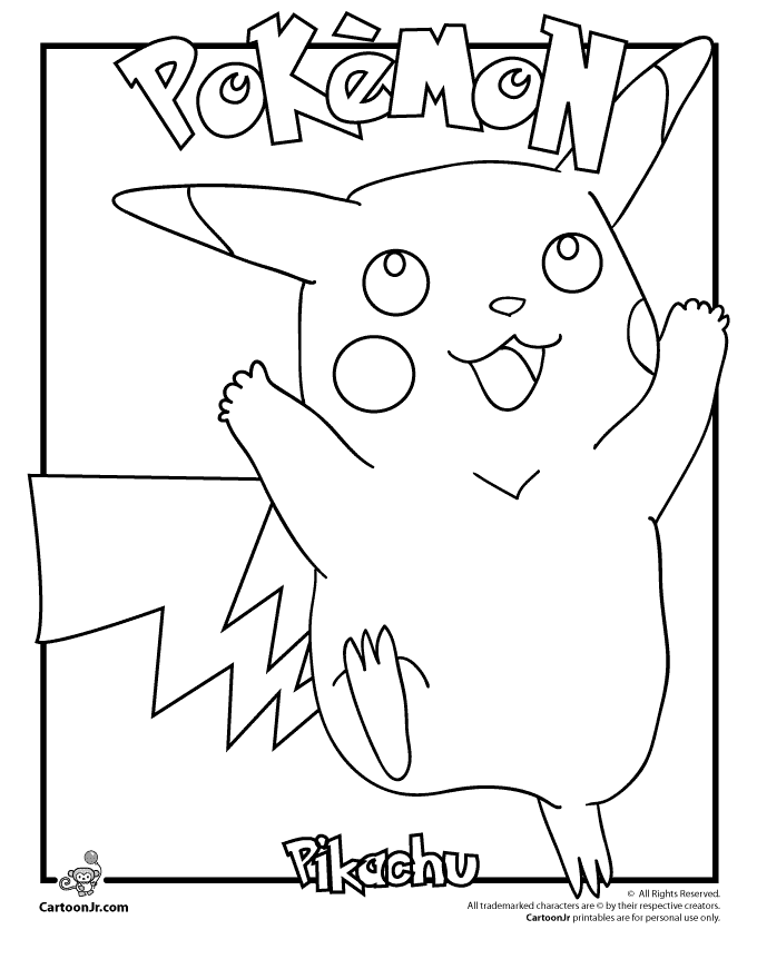 Coloriage pikachu gratuit - dessin a imprimer #147