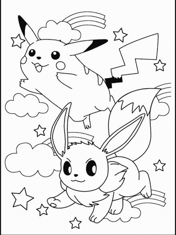 Coloriage pikachu gratuit - dessin a imprimer #164