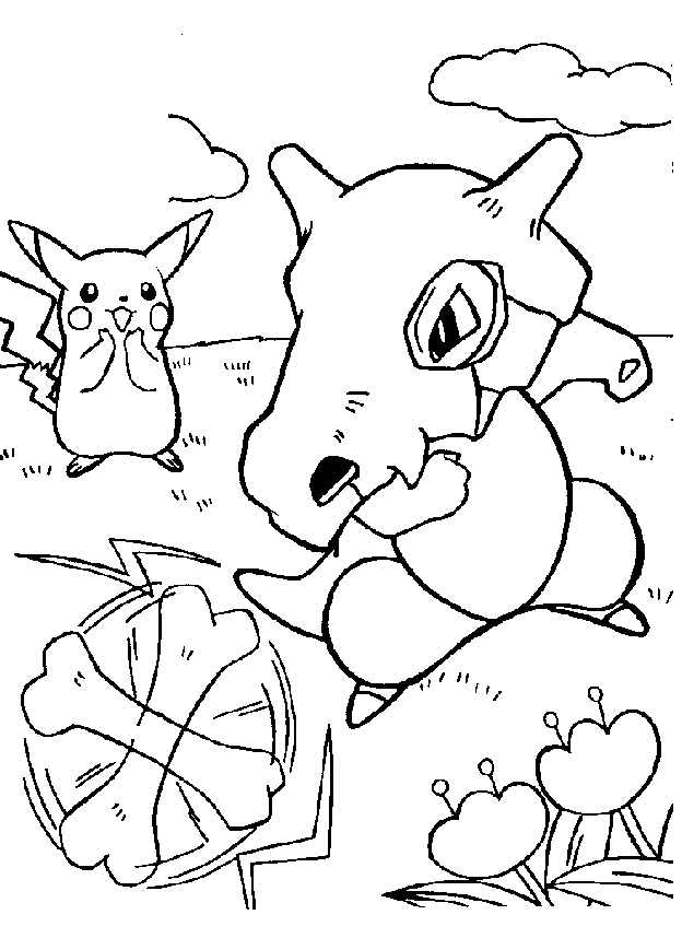 Coloriage pikachu gratuit - dessin a imprimer #180
