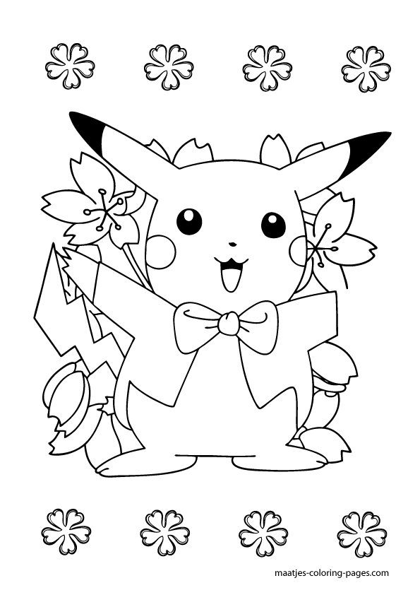 Coloriage pikachu gratuit - dessin a imprimer #246
