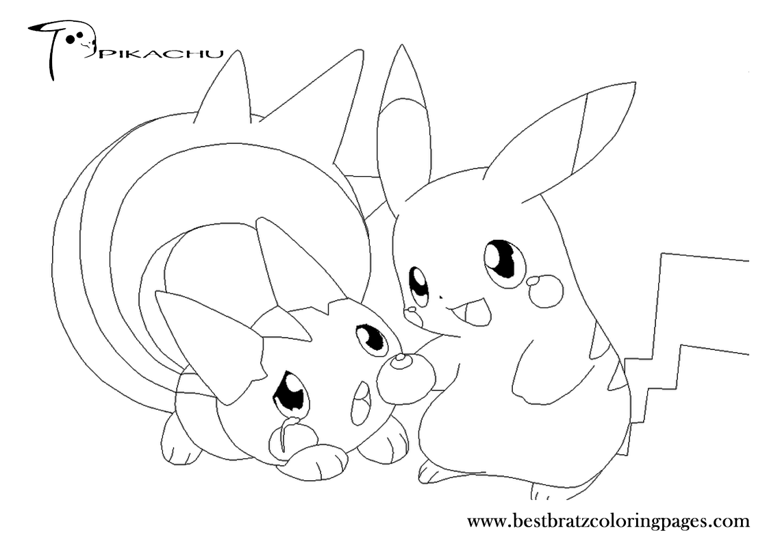 Coloriage pikachu gratuit - dessin a imprimer #281