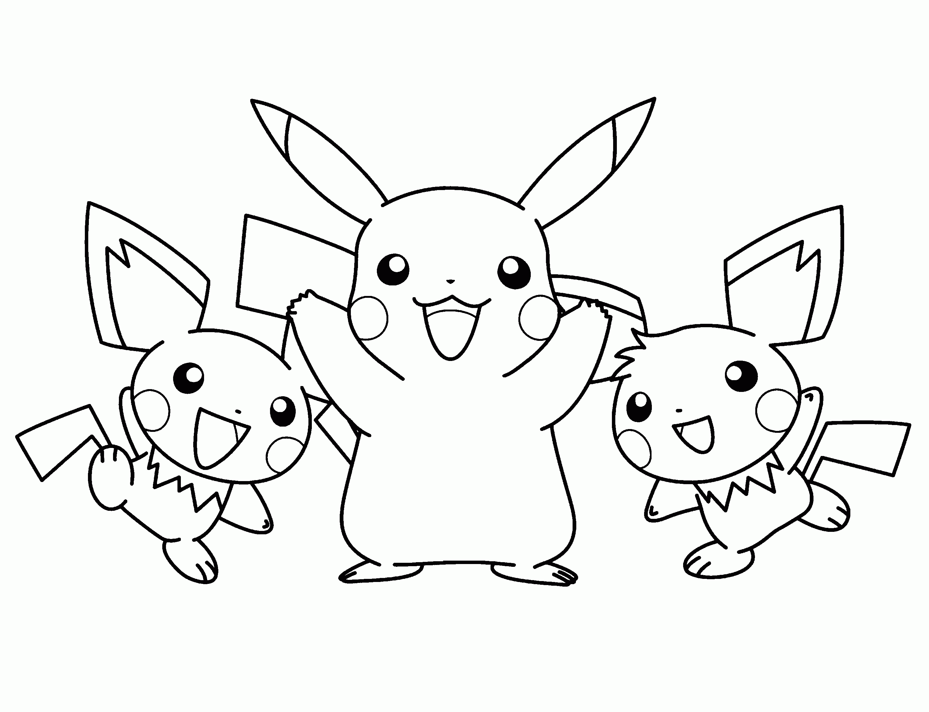 Coloriage pikachu gratuit - dessin a imprimer #50