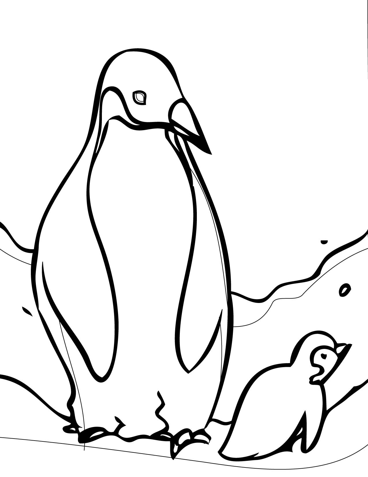 Dessin #13545 - dessin gratuit de pingouin a imprimer et colorier