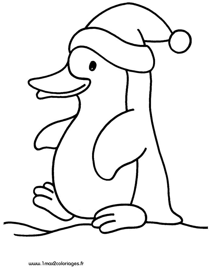 Dessin #13548 - coloriage de pingouin gratuit a imprimer