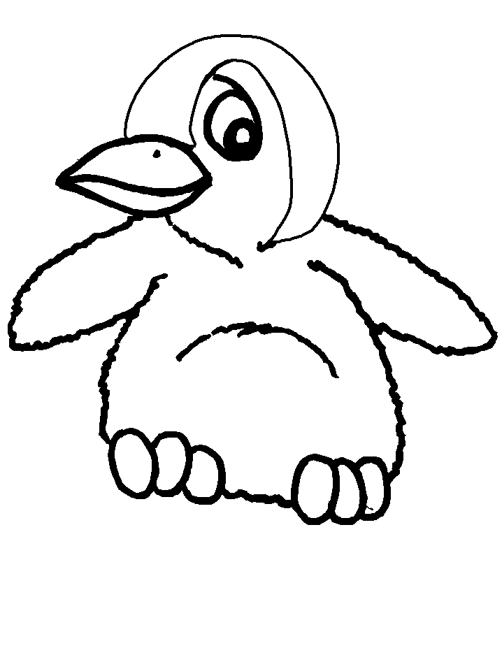 Dessin #13552 - Dessin gratuit pingouin a imprimer et colorier