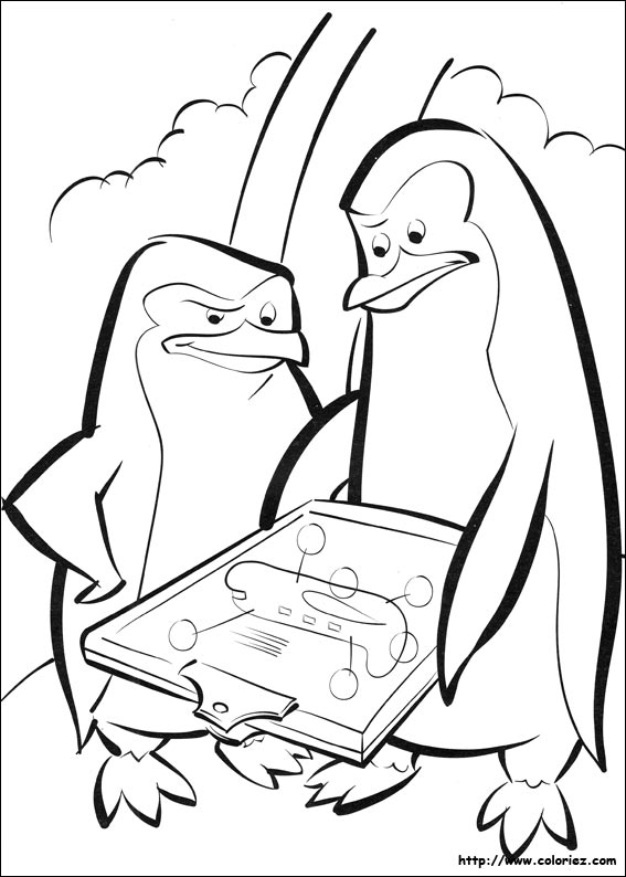 Dessin #13555 - Coloriage pingouin gratuit a imprimer et colorier
