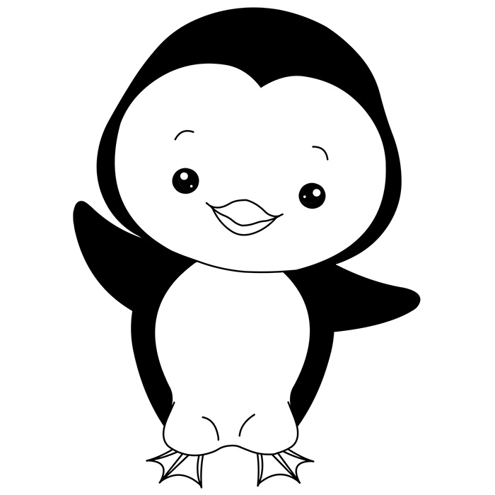 Dessin #13561 - Coloriage pingouin gratuit