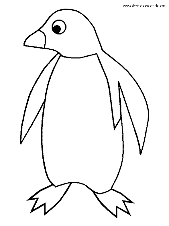 Dessin #13565 - jeux de coloriage pingouin a colorier
