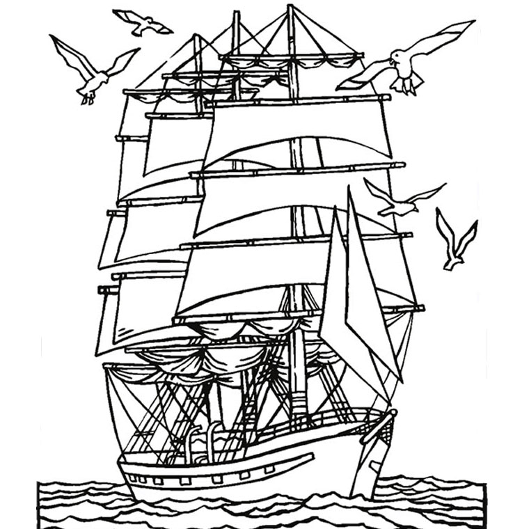 Coloriage Bateaux A Imprimer Gratuit