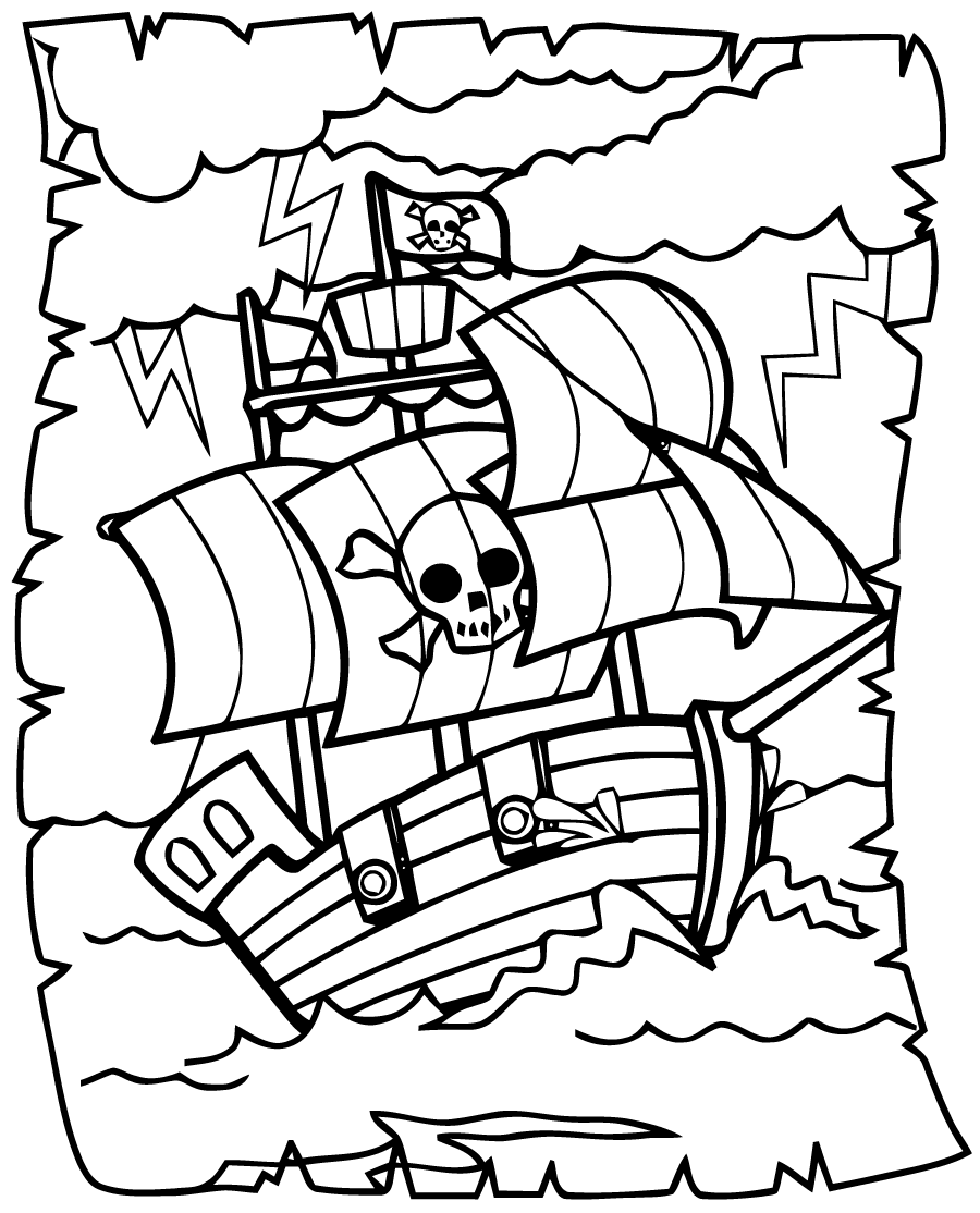 pirates, dessin à imprimer
