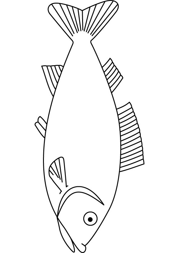 Image de poisson a imprimer et colorier