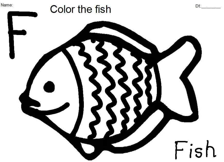 Coloriage poisson gratuit