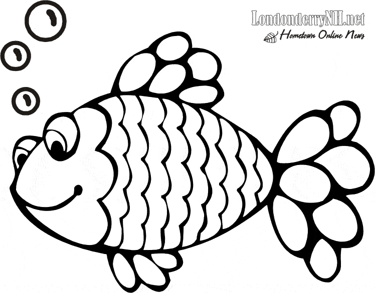 Dessin de poisson gratuit à imprimer et colorier