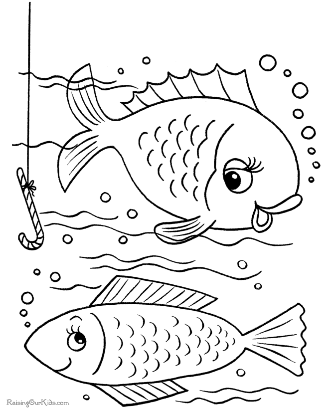 Coloriage de poisson imprimer et colorier