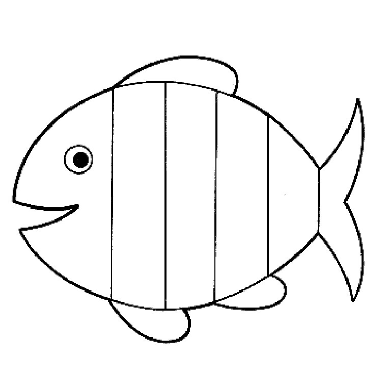 Image de poisson a colorier