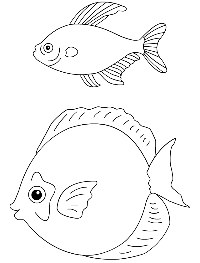 Dessin #10852 - Dessin gratuit de poisson d'avril a imprimer et colorier