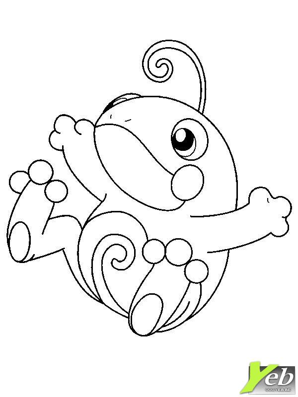 Coloriage de Pokemon #228 - Cliquez pour imprimer Coloriage pokemon gratuit - dessin a imprimer #228