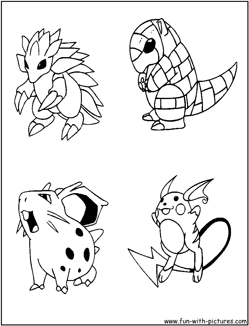 Coloriage de Pokemon #286 - Cliquez pour imprimer Coloriage pokemon gratuit - dessin a imprimer #286