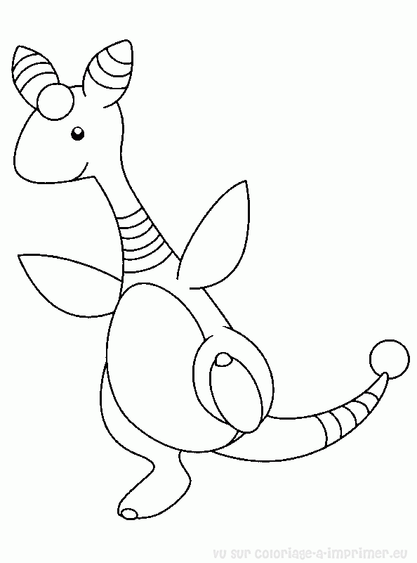 Coloriage de Pokemon #287 - Cliquez pour imprimer Coloriage pokemon gratuit - dessin a imprimer #287