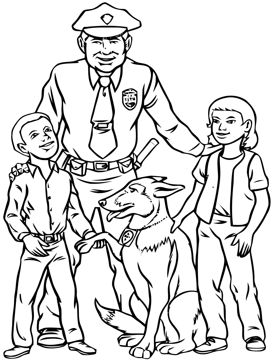 Coloriage A Imprimer De Voiture De Police