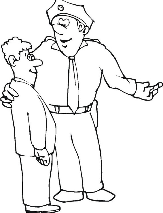 Coloriage police gratuit à imprimer et colorier - #14698  Dessin #14698 - dessin de police